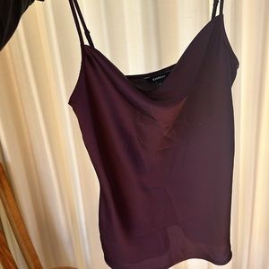 Express cowl neck tank, plum